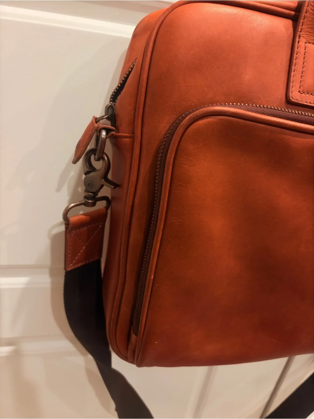 Johnston & Murphy Rhodes Tan Briefcase